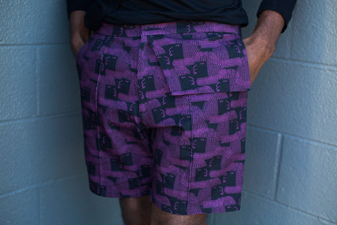 ORANGE CULTURE: Print Shorts